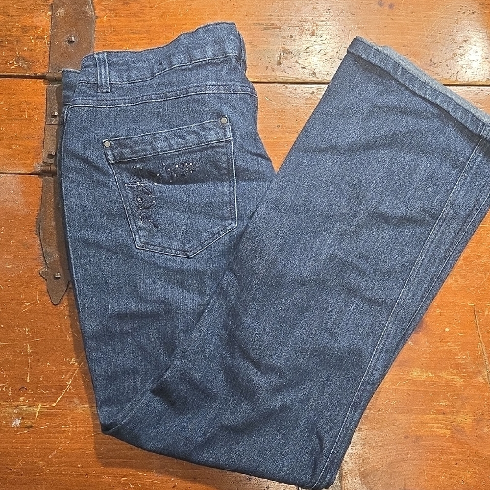 Size 18 George Jeans Blue with Sparly Pocket Embroidery Plus Sized